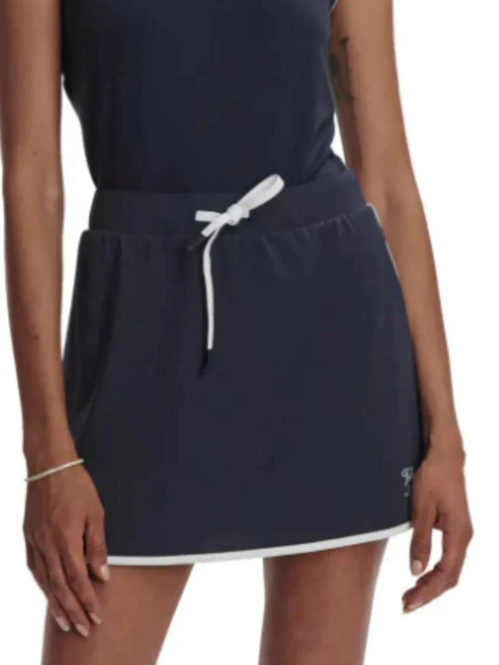 Varley Archer Mid Rise Pull On Athletic Skort 13.5 Navy Blue Nights Size Small - Picture 3 of 14